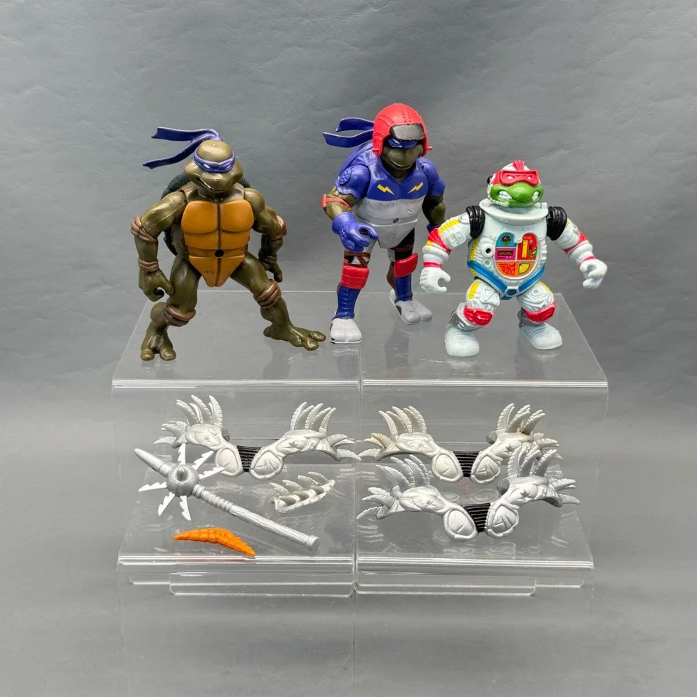 TMNT Vintage Playmates Action Figure Donatello Movie Accessories Lot